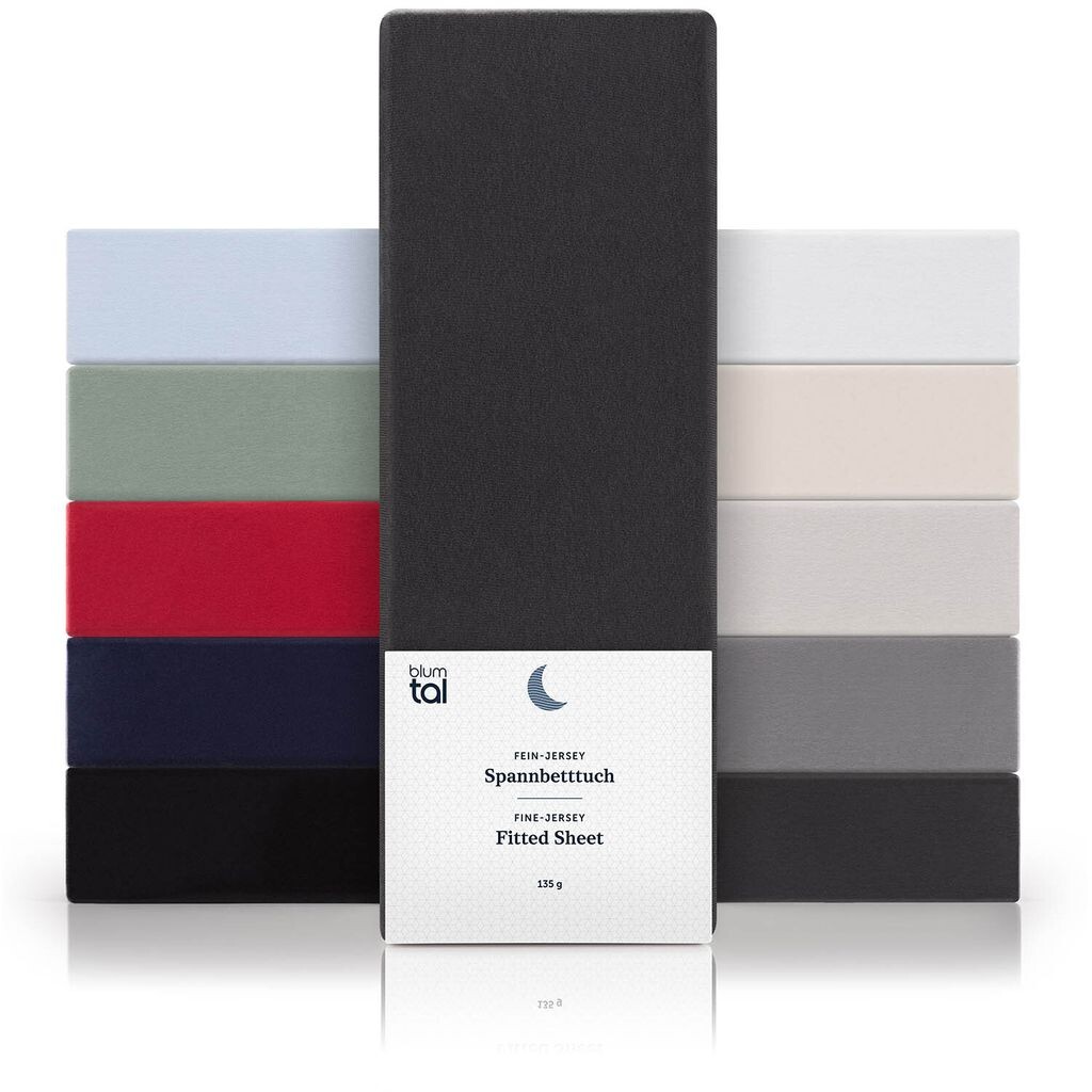 Комплект хлопка Blumtal Basics из 2 простыней из микрофибры 135/140 x 190 см - простыня из 100% хлопка, высота матраса до 25 см, антрацит
Комплект хлопка Blumtal Basics из 2 простыней из микрофибры 135/140 x 190 см - простыня из 100% хлопка, высота матраса до 25 см, антрацит
