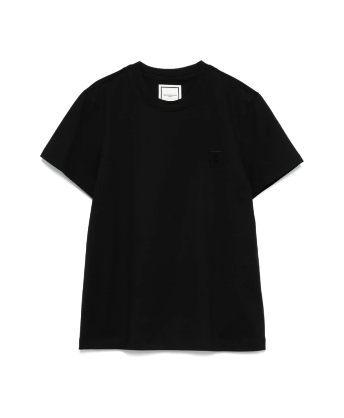 Черная футболка с круглым вырезом и короткими рукавами. Wooyoungmi, черный
Черная футболка с круглым вырезом и короткими рукавами. Wooyoungmi, черный