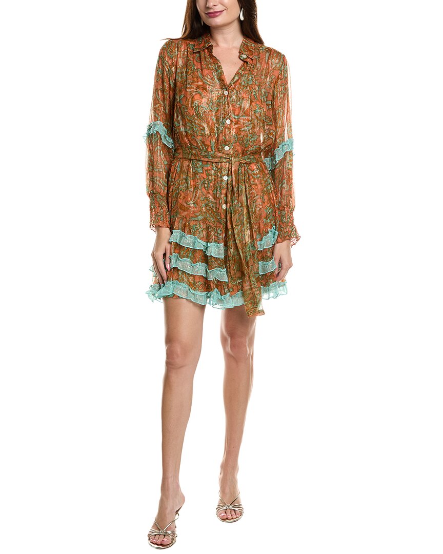 Мисс Джун Платье-рубашка с ярусами и рюшами Miss June, оранжевый
Мисс Джун Платье-рубашка с ярусами и рюшами Miss June, оранжевый