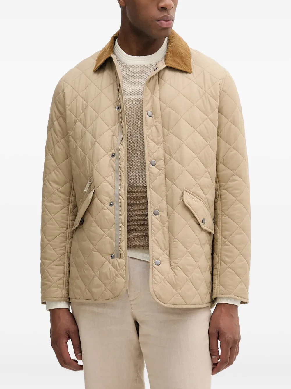 Стеганая куртка с вельветовым воротником Barbour, нейтральный
Стеганая куртка с вельветовым воротником Barbour, нейтральный