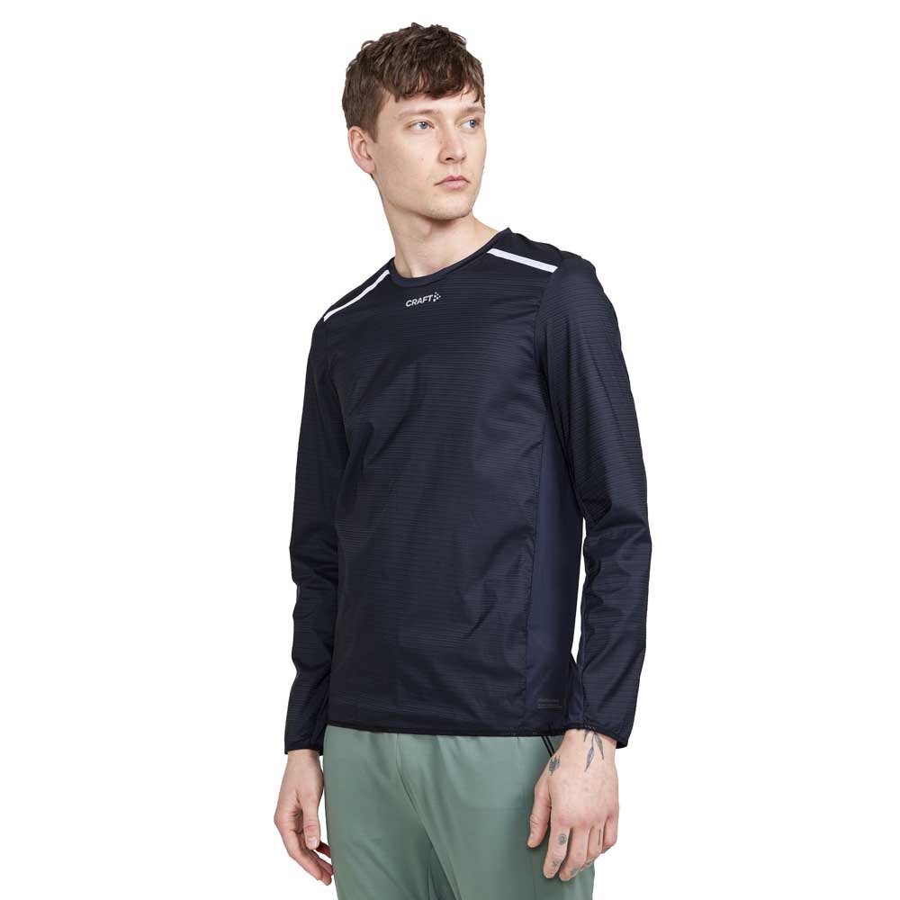 Базовый слой с длинным рукавом Craft Pro Hypervent Wind Top, черный 
Базовый слой с длинным рукавом Craft Pro Hypervent Wind Top, черный