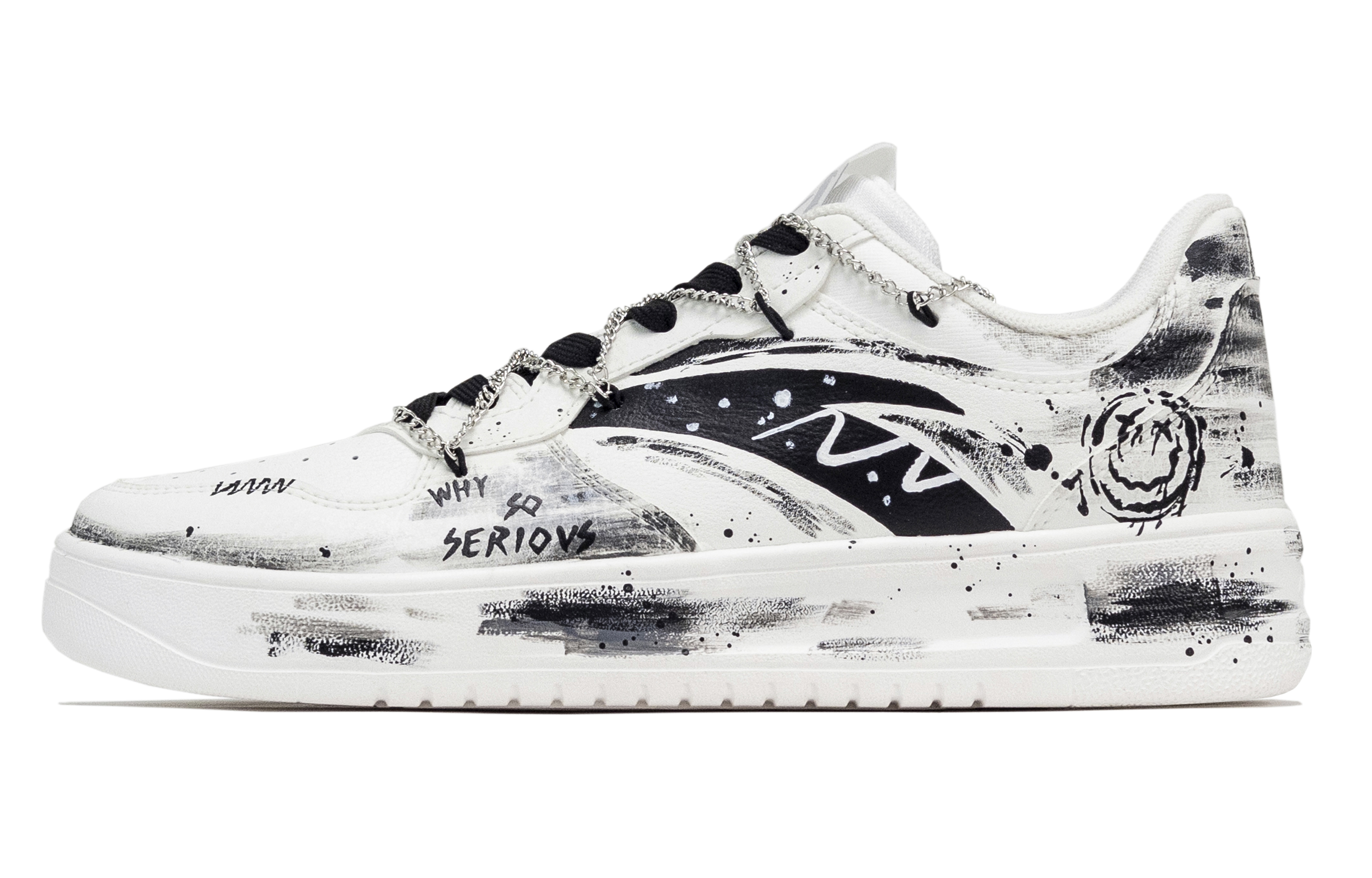 ANTA Низкие противоскользящие и износостойкие кроссовки для скейтбординга Coverage, мужские, черно-белые
ANTA Низкие противоскользящие и износостойкие кроссовки для скейтбординга Coverage, мужские, черно-белые