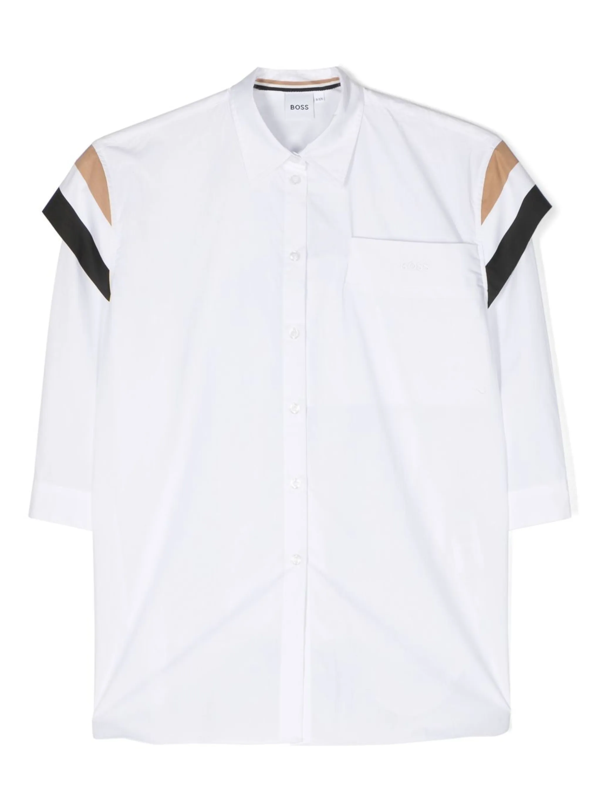 Платье-рубашка в полоску Boss Kidswear, белый
Платье-рубашка в полоску Boss Kidswear, белый