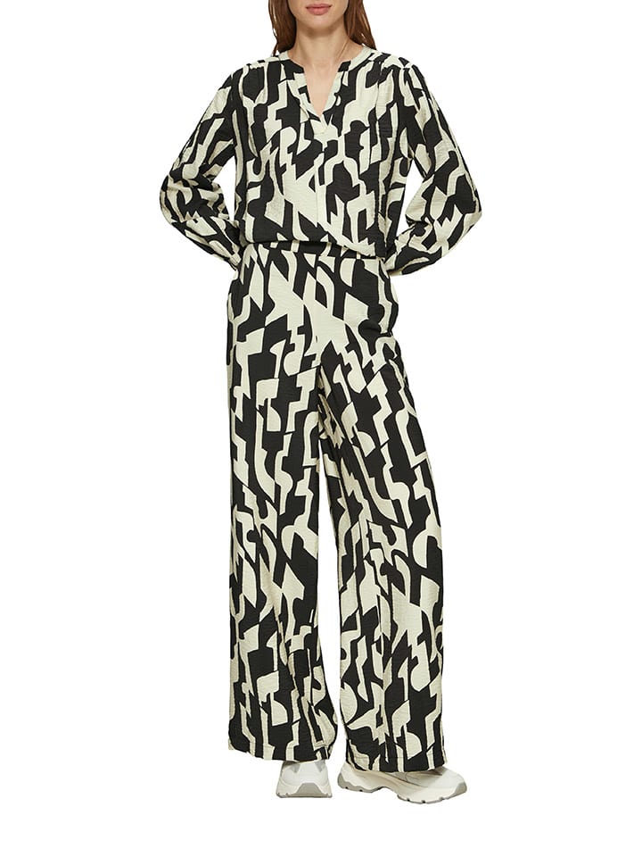 Тканевые брюки s.Oliver, черный/бежевый
Тканевые брюки s.Oliver, черный/бежевый