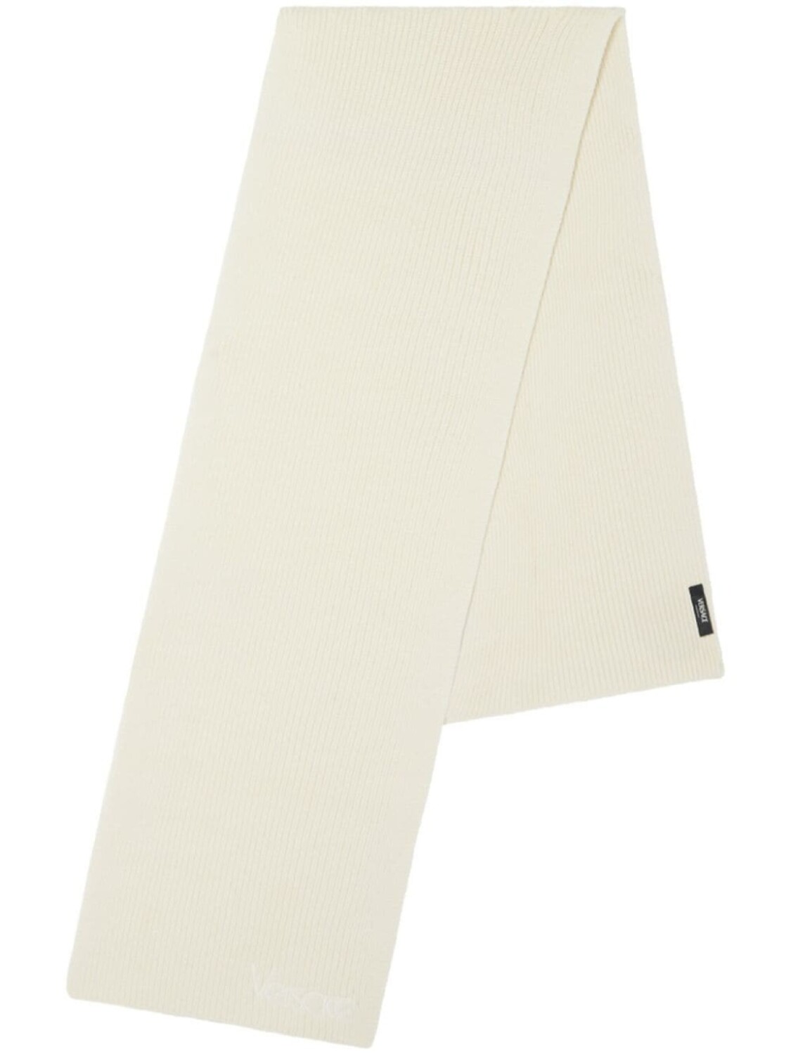 Versace шарф в рубчик с логотипом, белый
Versace шарф в рубчик с логотипом, белый