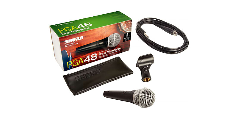 Кардиоидный динамический вокальный микрофон Shure PGA48-XLR
Кардиоидный динамический вокальный микрофон Shure PGA48-XLR