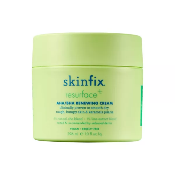 Resurface+ aha обновляющий крем для тела Skinfix
Resurface+ aha обновляющий крем для тела Skinfix