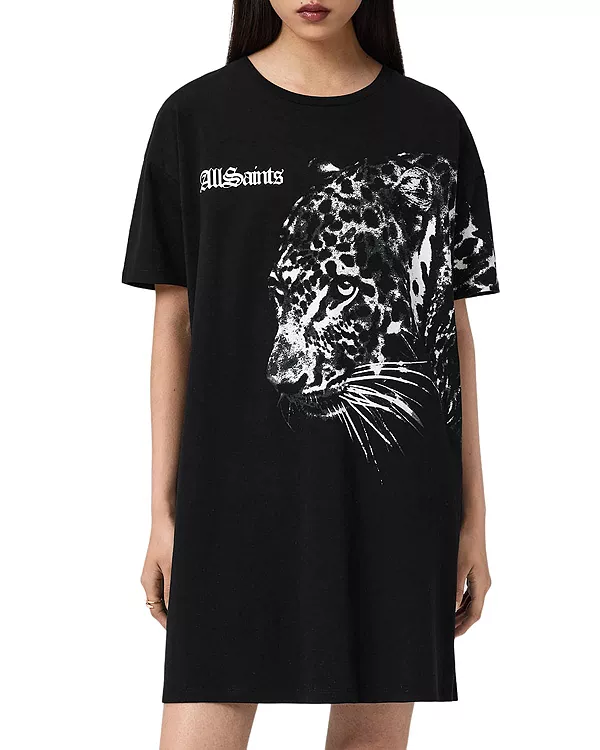 Платье-Футболка Zaya Allsaints, черный
Платье-Футболка Zaya Allsaints, черный