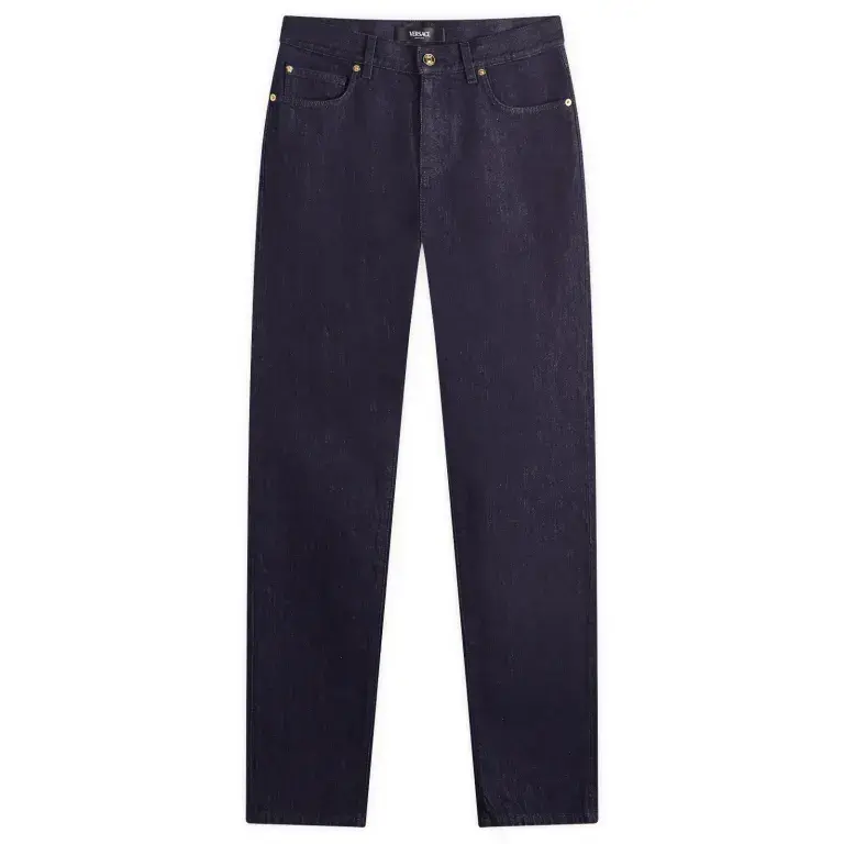 Джинсы прямого кроя с логотипом VERSACE, синий
Джинсы прямого кроя с логотипом VERSACE, синий