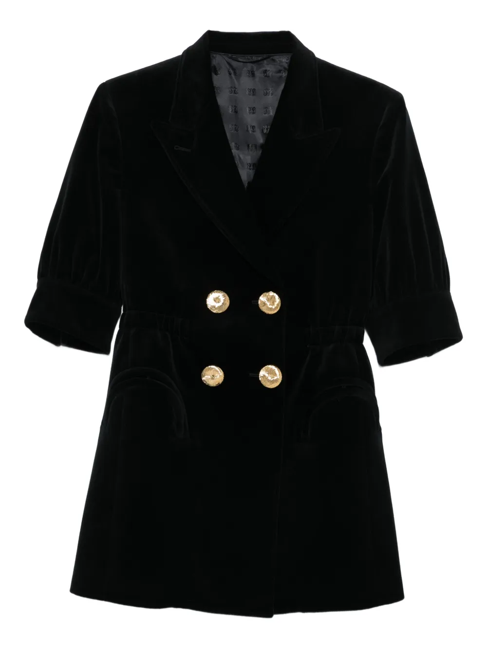 Бархатное двубортное платье Blazé Milano, черный
Бархатное двубортное платье Blazé Milano, черный