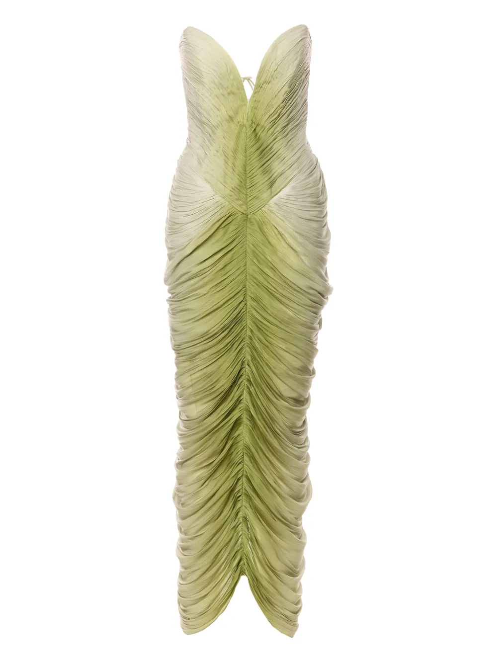 Драпированное платье миди без бретелек Ana Radu, зеленый
Драпированное платье миди без бретелек Ana Radu, зеленый