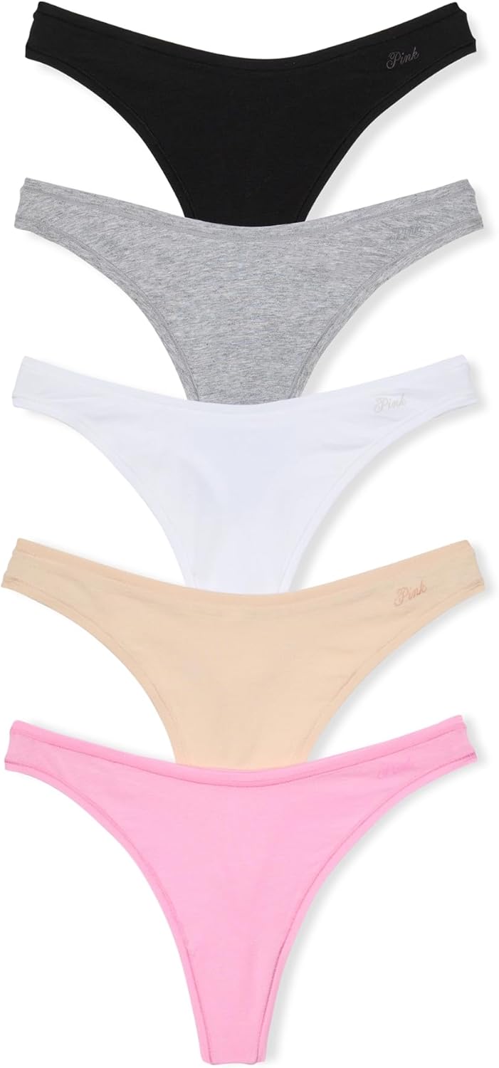 Victoria's Secret PINK Женские хлопковые трусики-стринги, Spring Basic Pack
Victoria's Secret PINK Женские хлопковые трусики-стринги, Spring Basic Pack