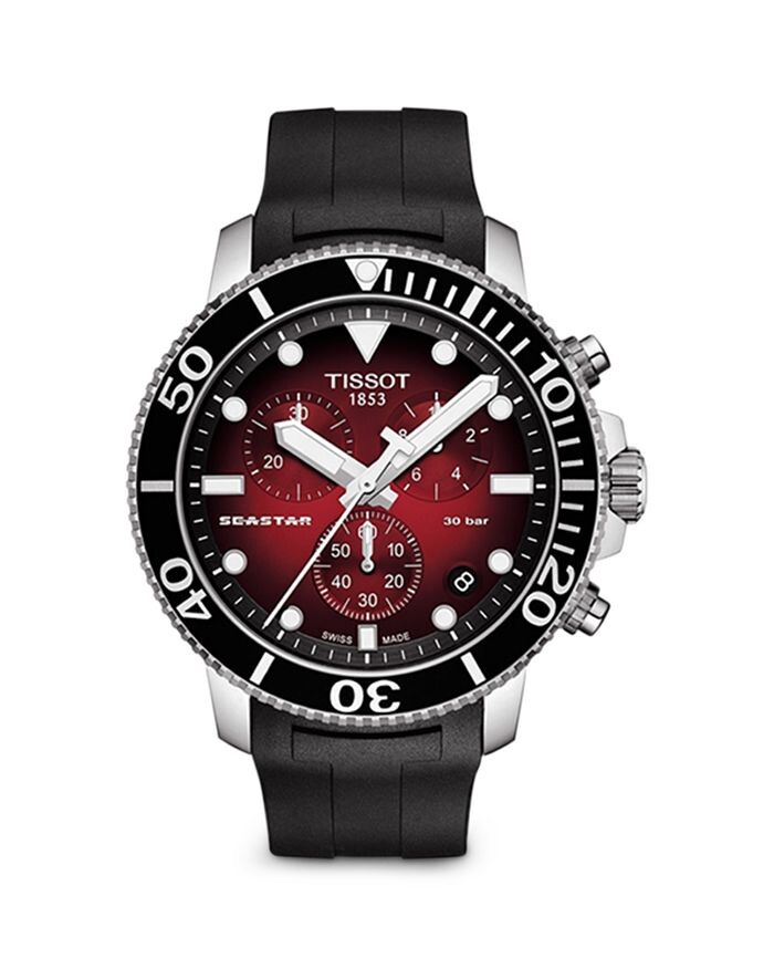 Хронограф Tissot Seastar 1000 с синим циферблатом и черным каучуковым ремешком, 45,5 мм
Хронограф Tissot Seastar 1000 с синим циферблатом и черным каучуковым ремешком, 45,5 мм