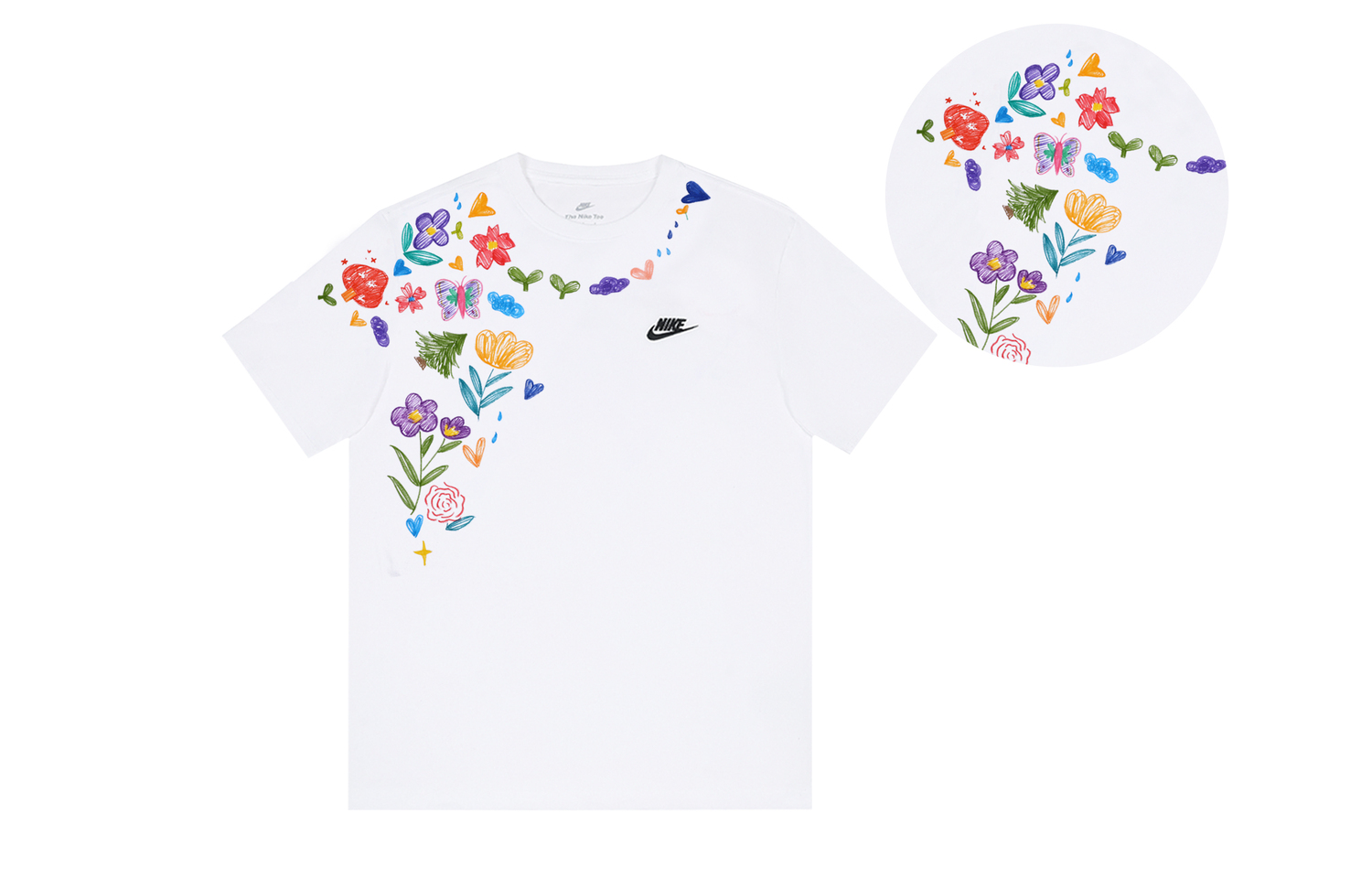 Nike Футболка Unisex белая с ручным рисунком цветочный сад, Белый, Nike Футболка Unisex белая с ручным рисунком цветочный сад
Nike Футболка Unisex белая с ручным рисунком цветочный сад, Белый, Nike Футболка Unisex белая с ручным рисунком цветочный сад