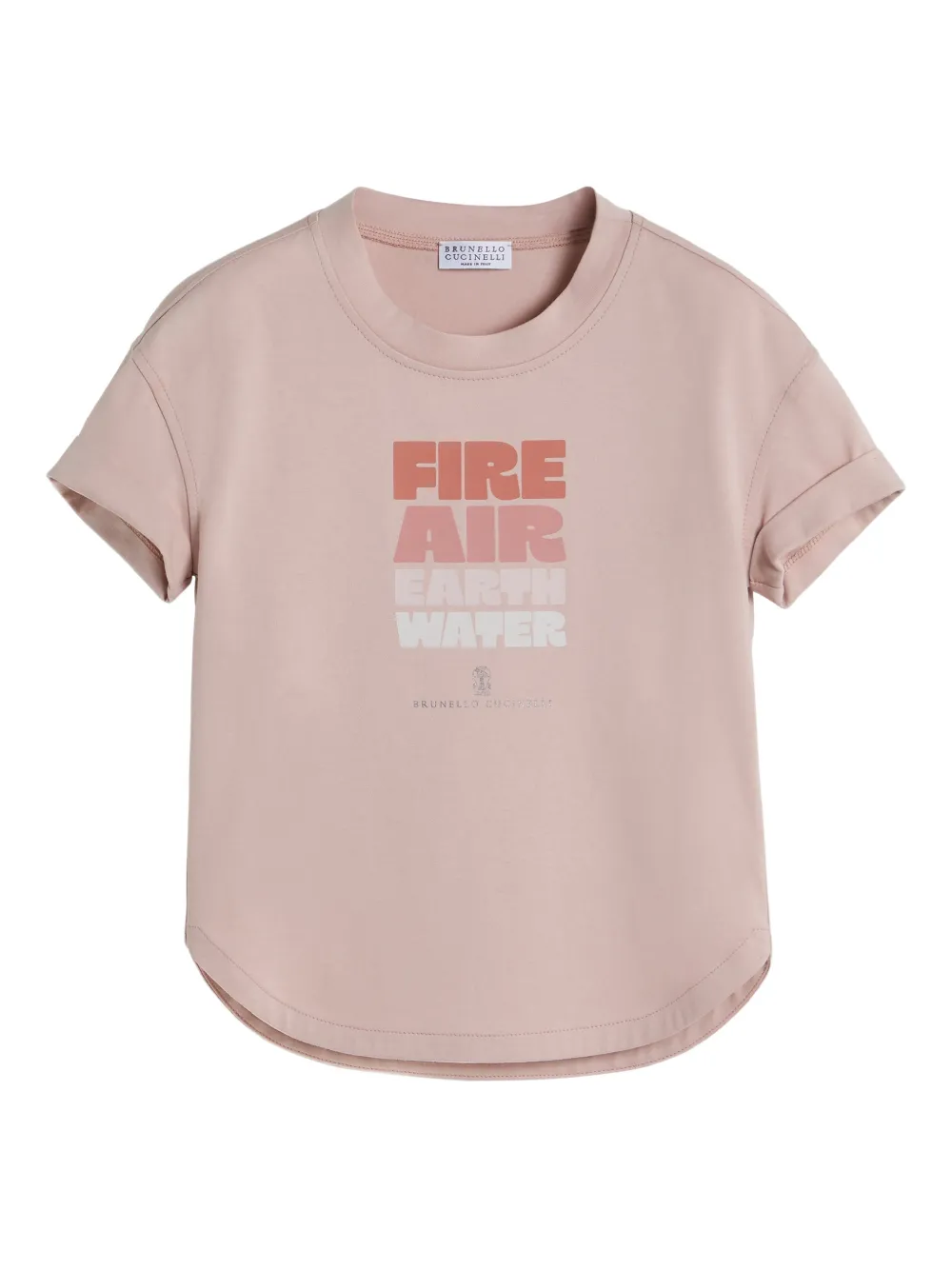 Футболка из джерси с принтом Brunello Cucinelli Kids, розовый
Футболка из джерси с принтом Brunello Cucinelli Kids, розовый