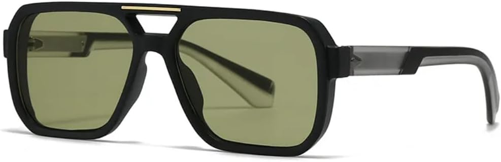 Солнцезащитные очки с защитой от УФ-излучения UV400 | Оправа с двойной перемычкой и заклепками | Линзы конфетных цветов | Для женщин и мужчин | Для занятий спортом на открытом воздухе и вождения DSVIGF, Black Green
Солнцезащитные очки с защитой от УФ-излучения UV400 | Оправа с двойной перемычкой и заклепками | Линзы конфетных цветов | Для женщин и мужчин | Для занятий спортом на открытом воздухе и вождения DSVIGF, Black Green