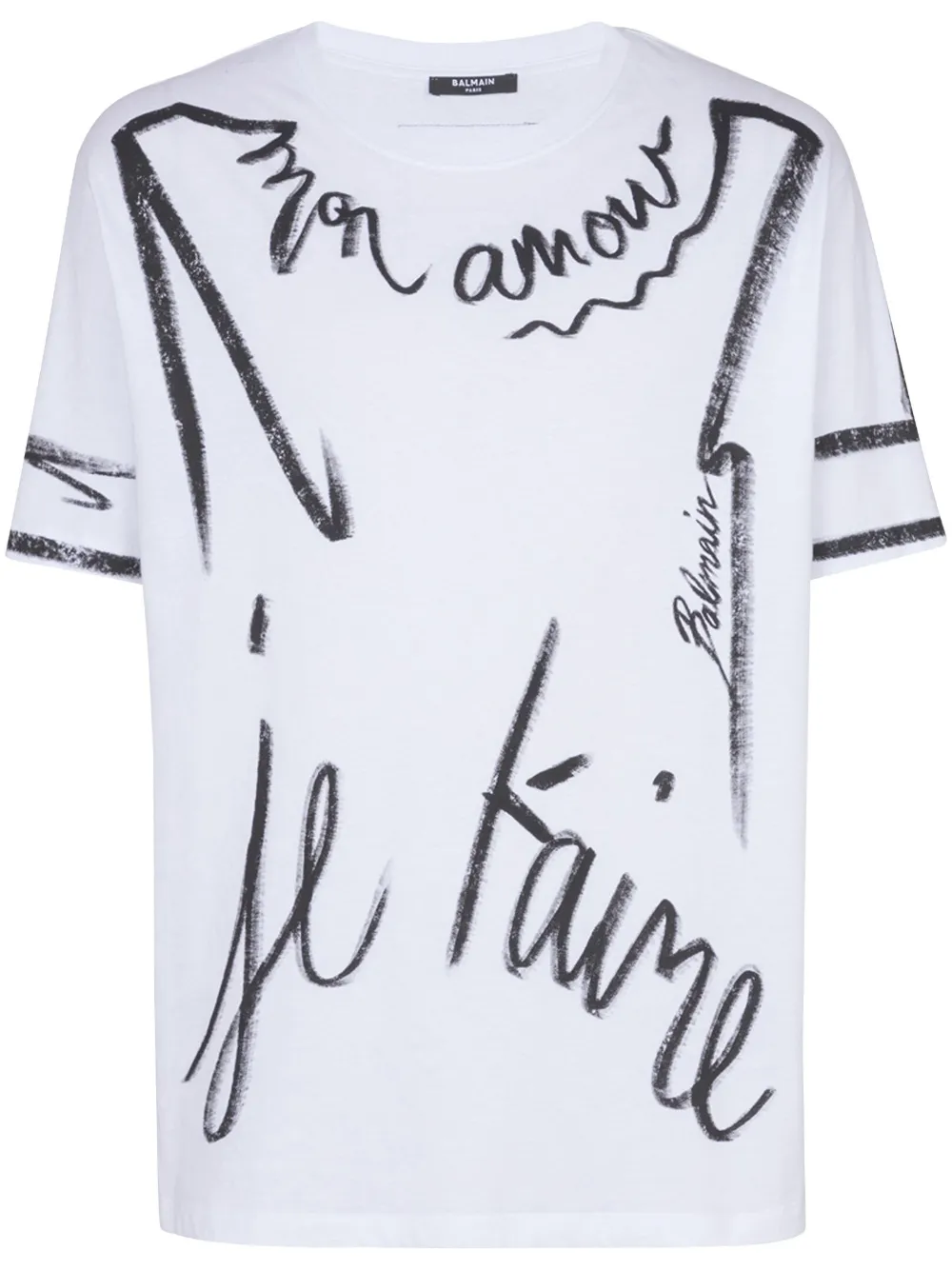 Футболка с надписью BALMAIN, белый
Футболка с надписью BALMAIN, белый