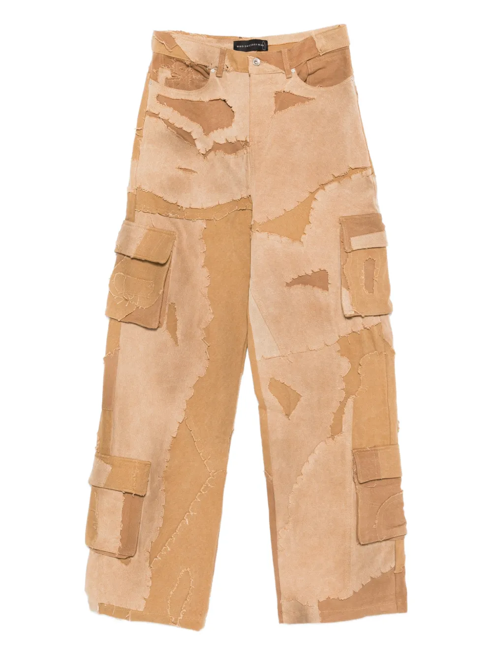 Джинсы с застежкой на пуговицы и отделкой в технике пэчворк Who Decides War, коричневый
Джинсы с застежкой на пуговицы и отделкой в технике пэчворк Who Decides War, коричневый