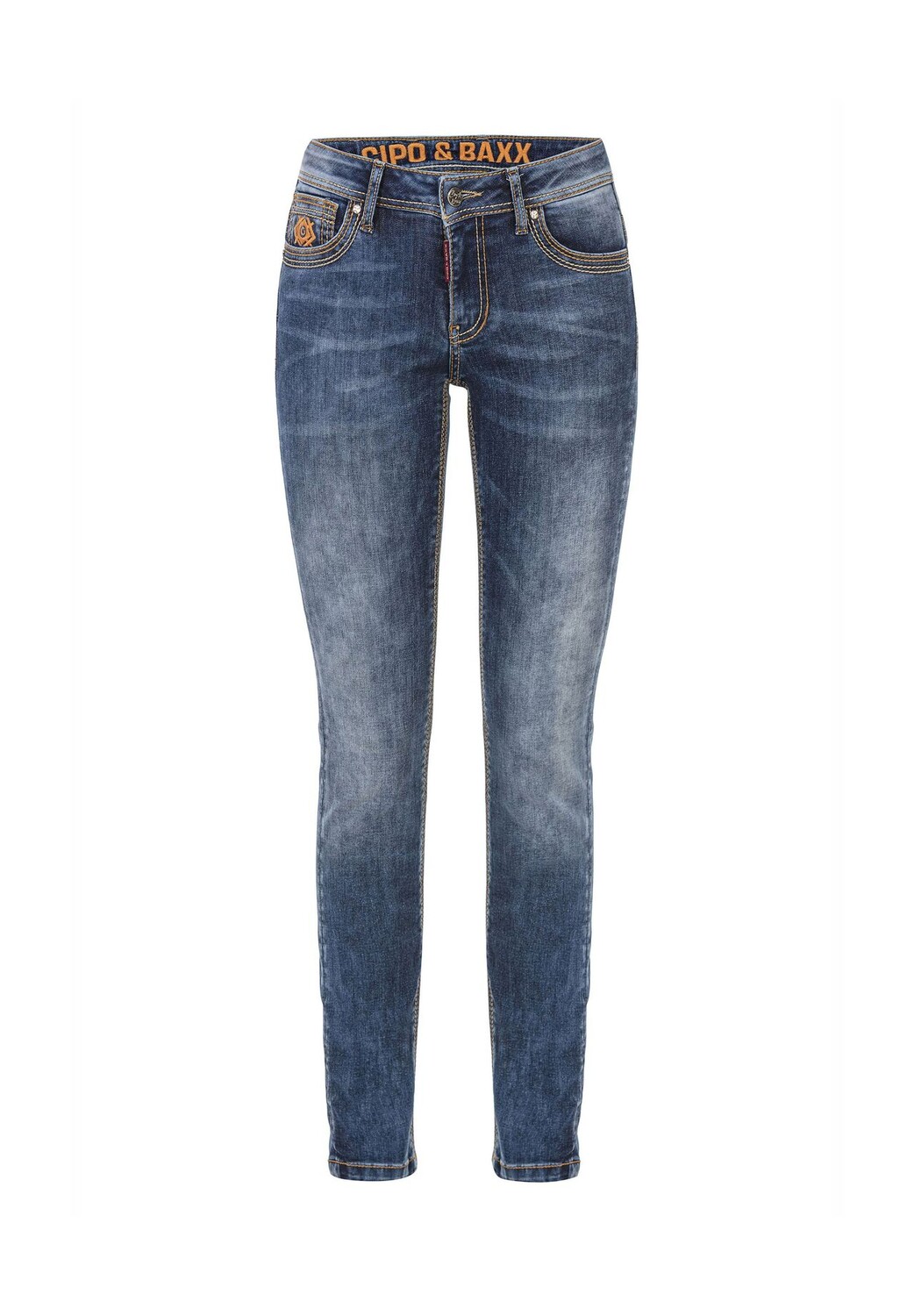 Джинсы с модными декоративными швами CIPO & BAXX, синий
Джинсы с модными декоративными швами CIPO & BAXX, синий