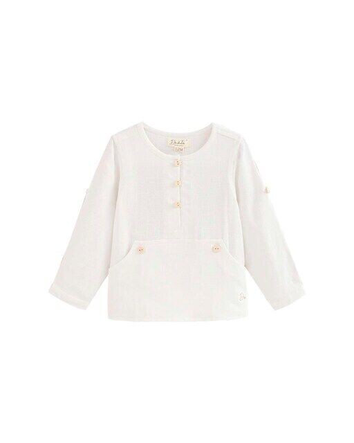 Однотонная рубашка типа «кенгуру» для мальчика Dadati, белый
Однотонная рубашка типа «кенгуру» для мальчика Dadati, белый