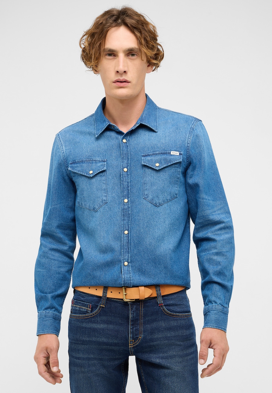 Рубашка на пуговицах Comfort fit MUSTANG Duver, Blue Denim
Рубашка на пуговицах Comfort fit MUSTANG Duver, Blue Denim