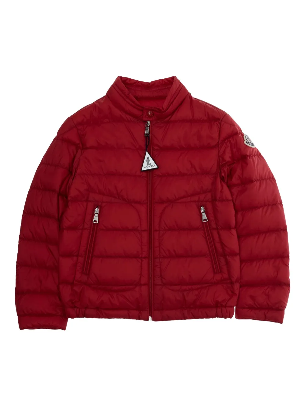 Стеганое пальто на молнии Moncler Enfant, красный
Стеганое пальто на молнии Moncler Enfant, красный