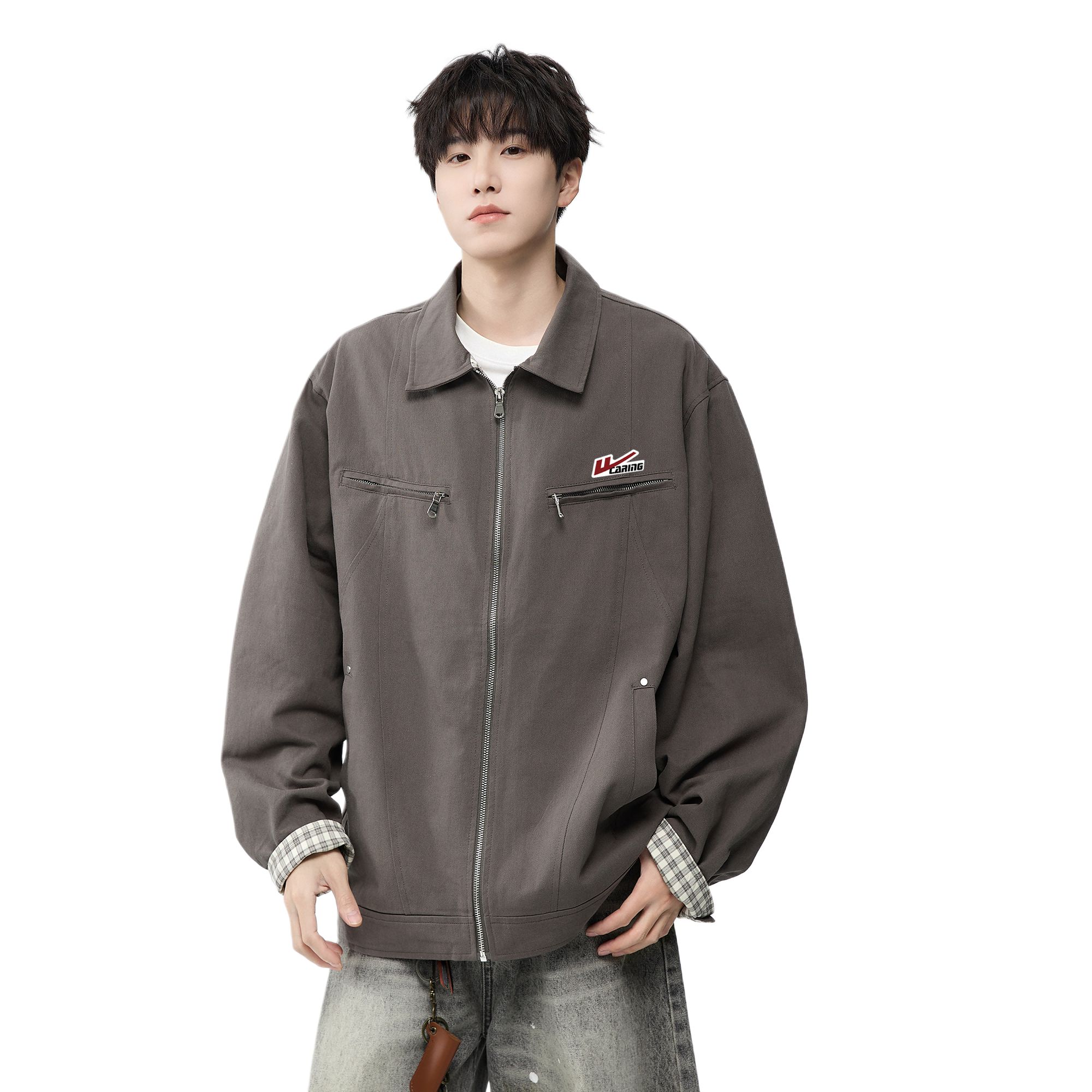 Куртка Unisex Lapel Thickened WARRIOR, темно-серый (diy badge)
Куртка Unisex Lapel Thickened WARRIOR, темно-серый (diy badge)