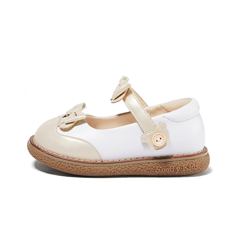 Детские кожаные туфли серии Rococo с противоскользящей и дышащей подошвой для детей от 3 до 7 лет Snoffy, кремовый/белый/золотой
Детские кожаные туфли серии Rococo с противоскользящей и дышащей подошвой для детей от 3 до 7 лет Snoffy, кремовый/белый/золотой