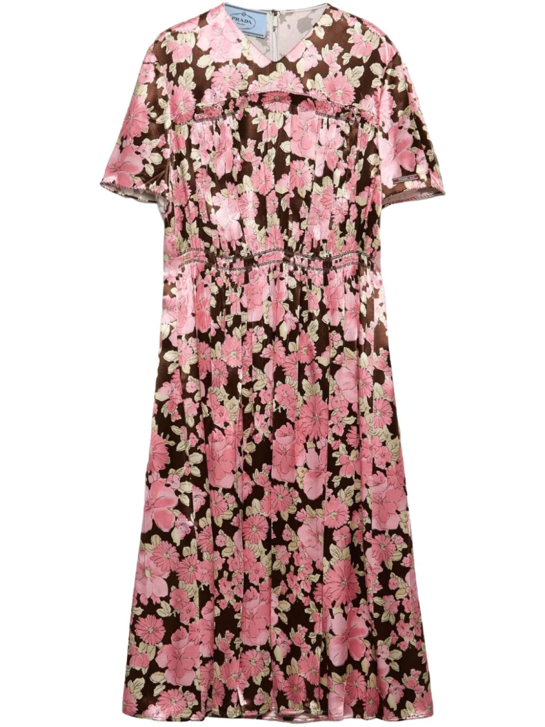 Платье Prada с вышивкой из атласа, коричневый
Платье Prada с вышивкой из атласа, коричневый