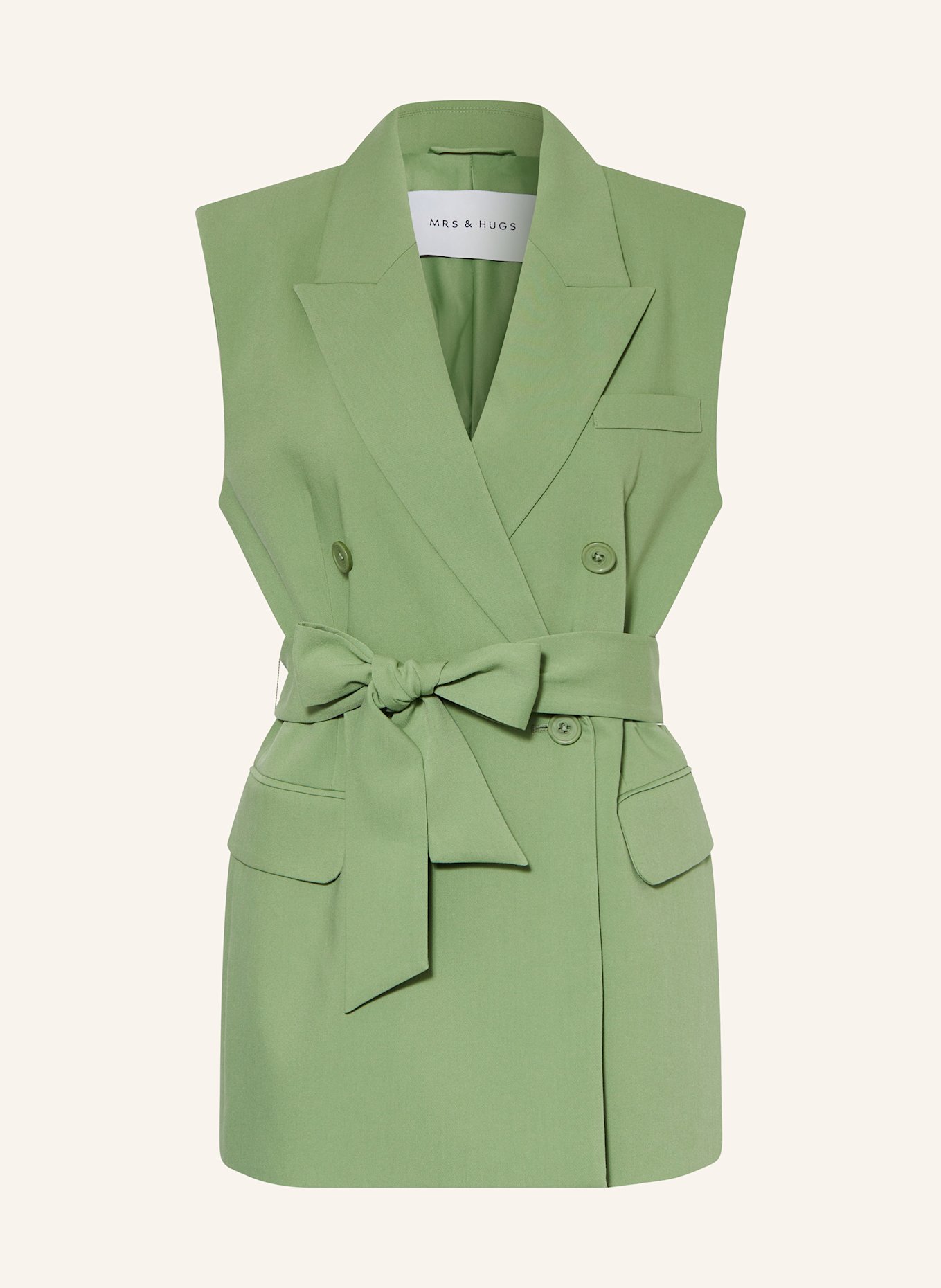 Блейзер жилет Mrs & Hugs, зеленый
Блейзер жилет Mrs & Hugs, зеленый