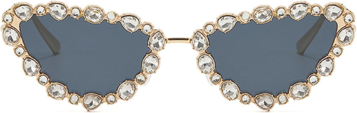 Солнцезащитные очки «кошачий глаз» с блестящими кристаллами для женщин, винтажный стиль, роскошные солнцезащитные очки со стразами, элегантные женские очки mincl, Gold&gray
Солнцезащитные очки «кошачий глаз» с блестящими кристаллами для женщин, винтажный стиль, роскошные солнцезащитные очки со стразами, элегантные женские очки mincl, Gold&gray