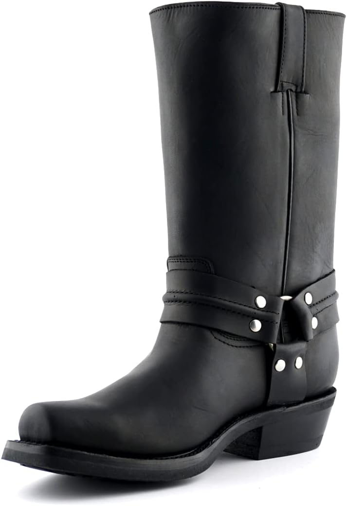 Ботинки GRINDERS Renegade Hi Black унисекс из черной кожи, ковбойские, вестерн, для байкеров, высокие
Ботинки GRINDERS Renegade Hi Black унисекс из черной кожи, ковбойские, вестерн, для байкеров, высокие