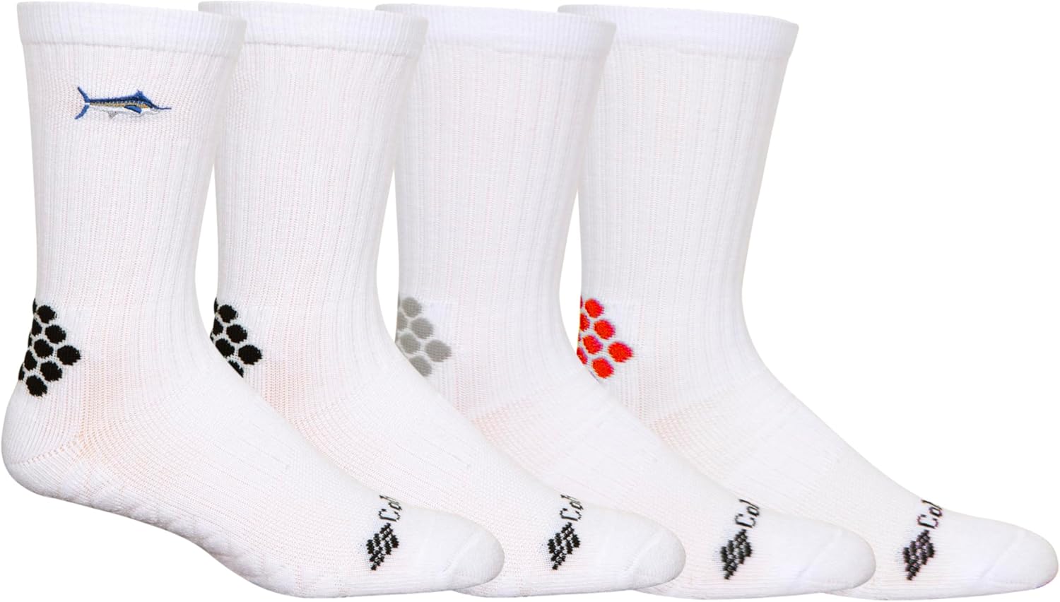 Columbia мужские носки PFG с вышитыми деталями (4 пары), White
Columbia мужские носки PFG с вышитыми деталями (4 пары), White