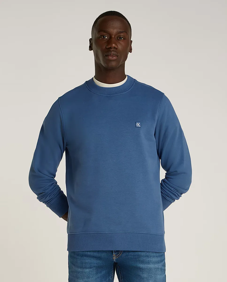 Мужская толстовка с круглым вырезом и монограммой Calvin Klein Jeans, синий
Мужская толстовка с круглым вырезом и монограммой Calvin Klein Jeans, синий