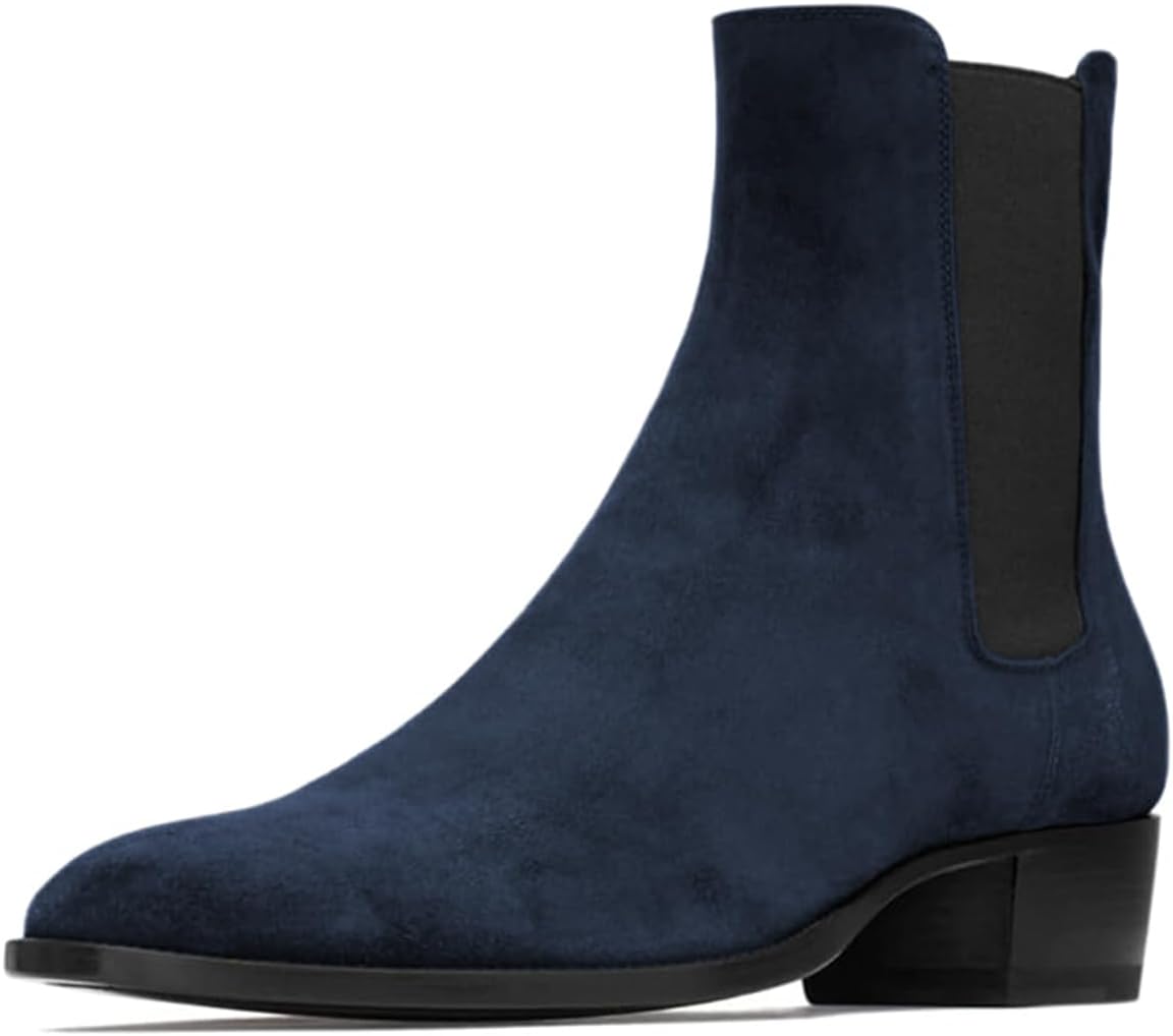 Мужские модные ботинки FOWT с круглым носком, низким широким каблуком, эластичные ботинки до щиколотки, повседневные ботинки Челси, размер 4-16 US, синий
Мужские модные ботинки FOWT с круглым носком, низким широким каблуком, эластичные ботинки до щиколотки, повседневные ботинки Челси, размер 4-16 US, синий