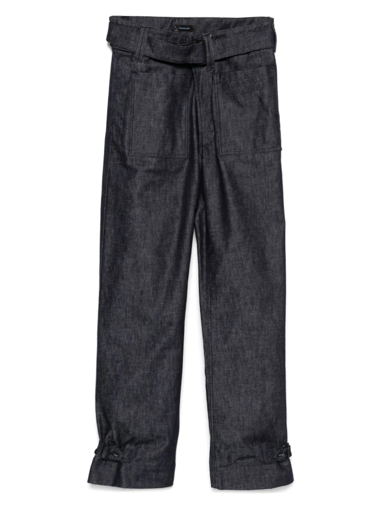 Джинсы с поясом Mugler, синий
Джинсы с поясом Mugler, синий