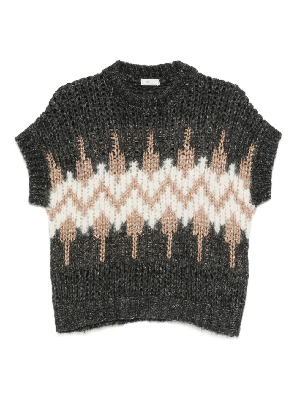 Свитер с геометрическим узором Peserico, серый
Свитер с геометрическим узором Peserico, серый