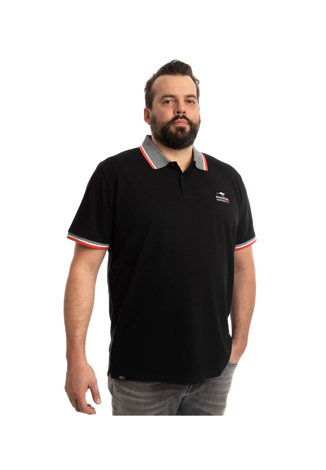 Мужская рубашка больших размеров Polo Western Australia с контрастным воротником и вышивкой ROADSIGN australia, черный
Мужская рубашка больших размеров Polo Western Australia с контрастным воротником и вышивкой ROADSIGN australia, черный