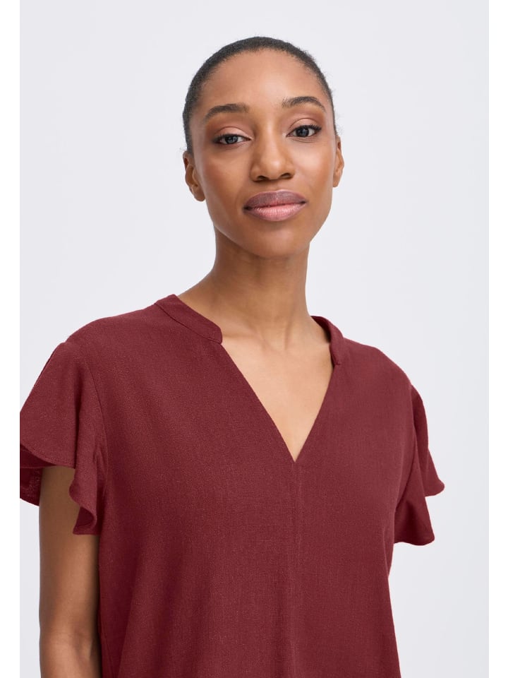 Блузка с короткими рукавами BYFILINEN, классический крой, цвет Tawny Port b. young
Блузка с короткими рукавами BYFILINEN, классический крой, цвет Tawny Port b. young