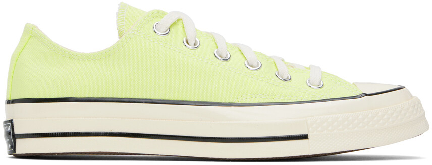Зеленые кроссовки Chuck 70 Low Top Converse, Citron this/Egret/Black 
Зеленые кроссовки Chuck 70 Low Top Converse, Citron this/Egret/Black