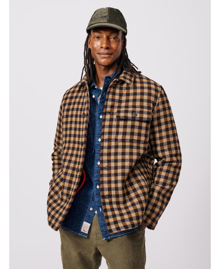 Мужская рубашка-куртка Nettleham Aubin, Brown gingham
Мужская рубашка-куртка Nettleham Aubin, Brown gingham