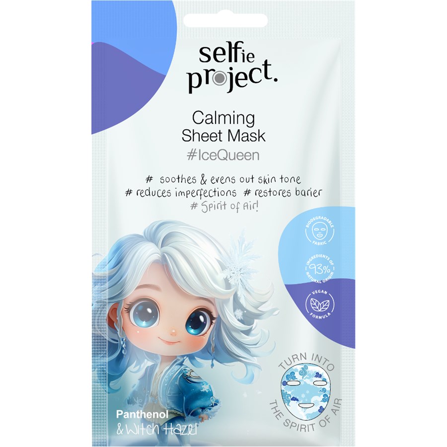 Маска для лица Selfie Project Fantasy Calming Sheet Mask, #IcyQueen 1 Stk.
Маска для лица Selfie Project Fantasy Calming Sheet Mask, #IcyQueen 1 Stk.