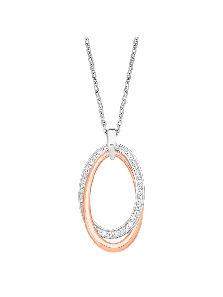 Amor Колье с подвеской, серебро 925 пробы, родированное двухцветное покрытие
Amor Колье с подвеской, серебро 925 пробы, родированное двухцветное покрытие