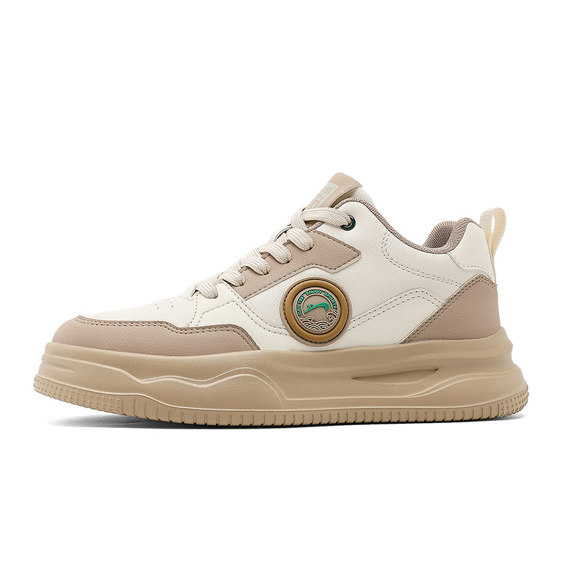 Мужские кроссовки для скейтбординга с мягкой подошвой, износостойкие, легкие, средней высоты K-bird, Beige/Cream Apricot 
Мужские кроссовки для скейтбординга с мягкой подошвой, износостойкие, легкие, средней высоты K-bird, Beige/Cream Apricot