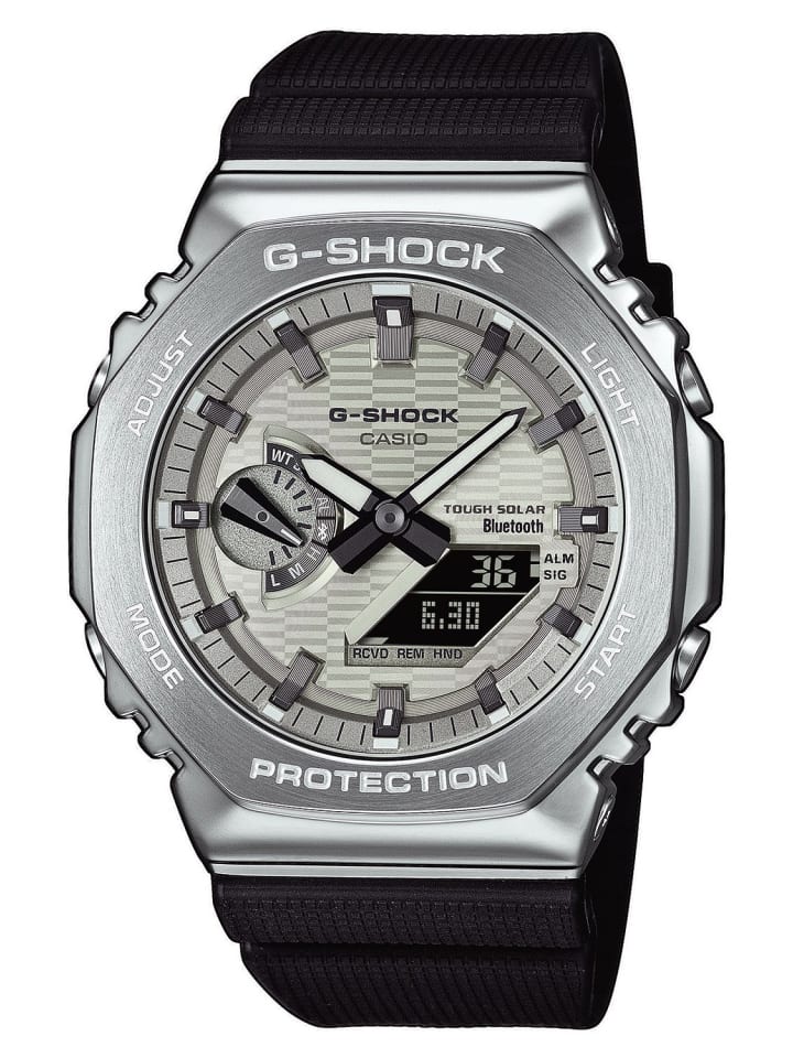 Casio Мужские солнечные часы G-Shock с Bluetooth, белые
Casio Мужские солнечные часы G-Shock с Bluetooth, белые
