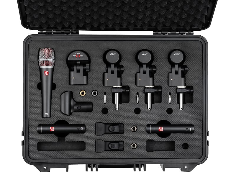 Комплект барабанных микрофонов sE Electronics V PACK Arena Drum Microphone Kit
Комплект барабанных микрофонов sE Electronics V PACK Arena Drum Microphone Kit