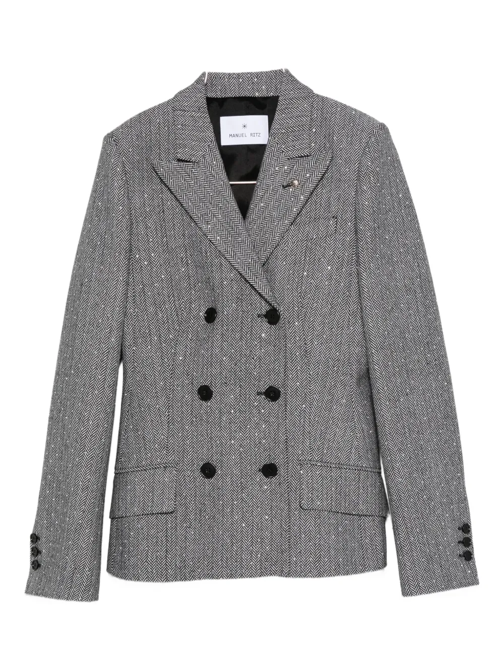 Пиджак с шевронным узором Manuel Ritz, черный
Пиджак с шевронным узором Manuel Ritz, черный