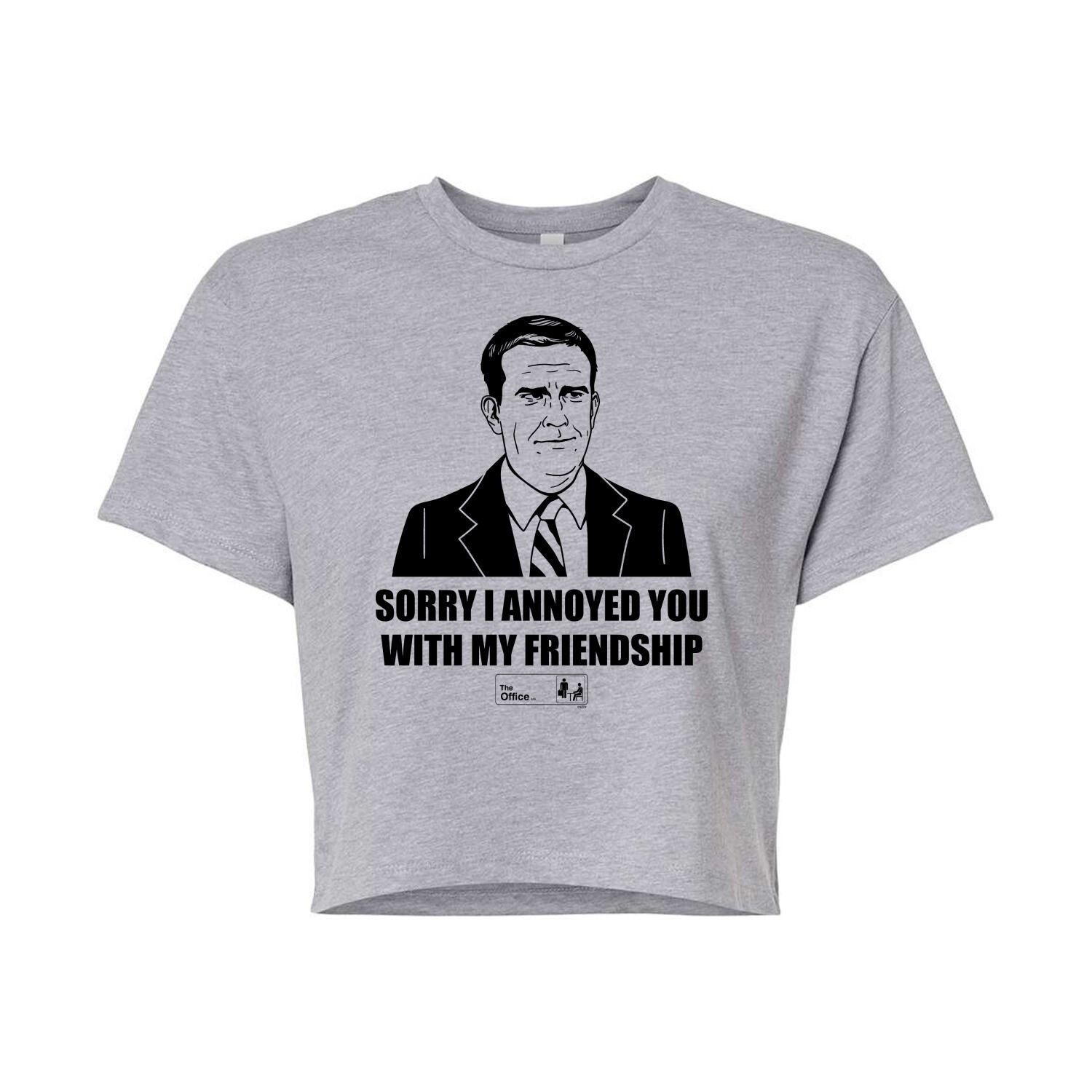 Укороченная футболка The Office Friendship для подростков Licensed Character, серый
Укороченная футболка The Office Friendship для подростков Licensed Character, серый