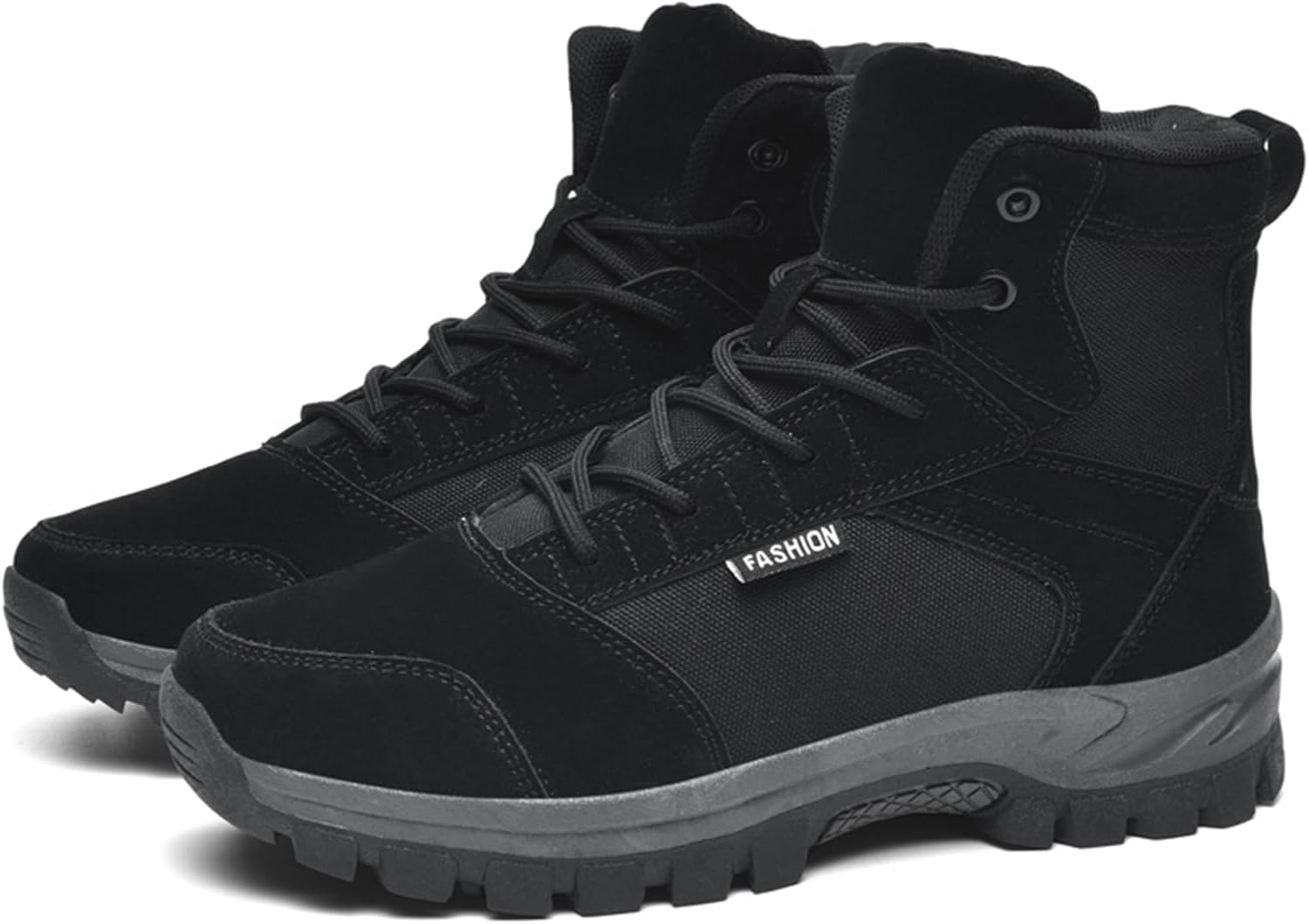 Мужские замшевые походные ботинки IGZBIBG с круглым носком, толстой подошвой и шнуровкой, нескользящие, высокие, удобные для работы и отдыха на природе, подходят для походов и кемпинга, черный
Мужские замшевые походные ботинки IGZBIBG с круглым носком, толстой подошвой и шнуровкой, нескользящие, высокие, удобные для работы и отдыха на природе, подходят для походов и кемпинга, черный