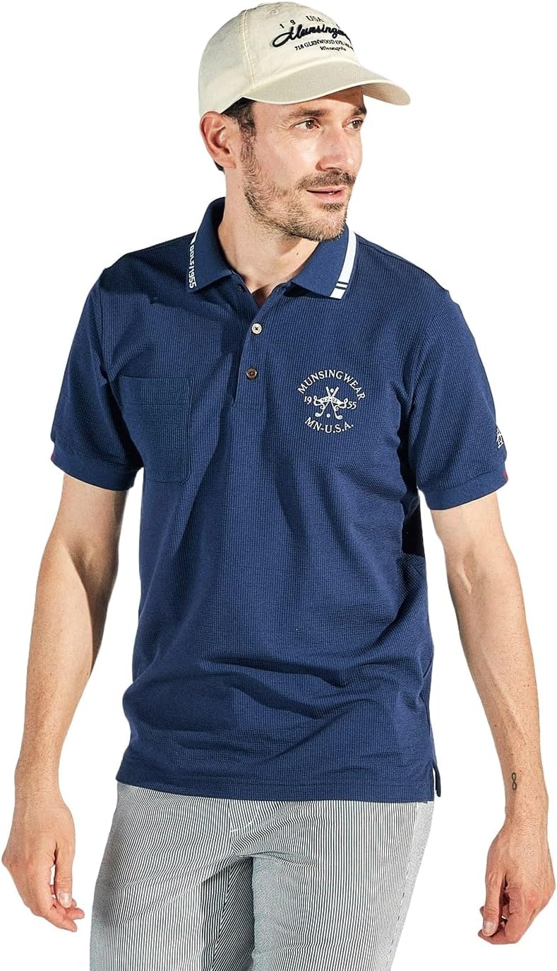 Мужская футболка с коротким рукавом Munsing Wear MG5SHS26M, воротник, для футбола, влагоотводящая, быстросохнущая, с карманами, для гольфа Munsingwear, темно-синий
Мужская футболка с коротким рукавом Munsing Wear MG5SHS26M, воротник, для футбола, влагоотводящая, быстросохнущая, с карманами, для гольфа Munsingwear, темно-синий